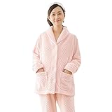 (アビコ)ABICO マタニティ 冬 可愛い フランネル 授乳パジャマ ボーダー柄 授乳服 授乳口付き 前開き ウエスト調節 あったか 厚手 部屋着 ルームウェア 上下セット