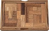 ペントミノ 12ピース 木製パズル 知育 脳トレ シルエットパズル Pentomino WoodenPuzzle MadeinThailand [並行輸入品]