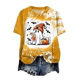 ハロウィン Tシャツ レディース カボチャ パンプキン 幽霊 トップス 大人 用 ｔシャツ おもしろ 面白い ブラウス 半袖 丸首 おしゃれ 可愛い かっこいい ハロウィン 仮装 衣装 コスチューム コスプレ男女兼用 個性 お遊戯会 学園祭