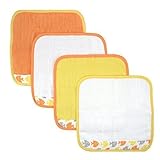 Just Born Just Bath Sea Brights 4-Pack Woven Washcloth Set, Fish by Just Born [並行輸入品]
