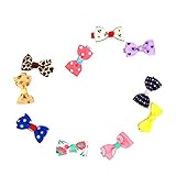 ベビー 子供用 前髪クリップ シンプルリボン ヘアピン 10点セット 色もランダム 人気な髪飾り