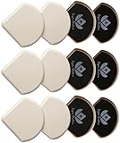 12パック再利用可能なスライド&非表示家具スライダーカーペット用サーフェス、4 – 3 /4 " fan-shape家具スライダー、床プロテクター家具MoverセクタカーペットSliders Desi