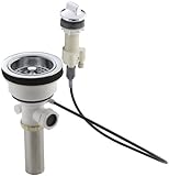 KOHLER K-8817-CP Duostrainer Dry Sink Strainer Single Cable Drain, Polished Chrome [並行輸入品]