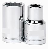 Williams 32224 1/2-Inch Drive Shallow Socket, 12 point, 3/4-Inch by Williams