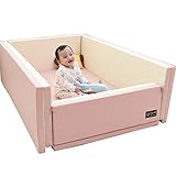 Ggumbi ベビーサークル マット クッション 折りたたみ プレイマット プレイヤード ベビー BumperMat LovePink