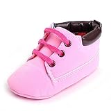 hibote 新生児　ベビー　ソフトなレザー　スニーカー　プレウォーカー　シューズ　靴 ピンク 11cm