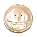 犬 & 骨 ゴルフ グリーン ボール マーカー 夜光貝