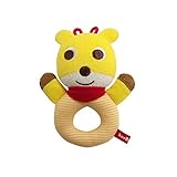 MIKIHOUSE HOTBISCUITS（ミキハウスホットビスケッツ）キャラクター やわらかラトル(ソフトトイ) ---,黄