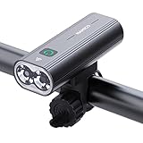 NAMICO 自転車 ライト 大容量2600mAh USB充電式 LED 1000ルーメン モバイルバッテリー機能付 高輝度 IPX5防水
