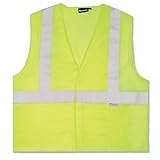 ERB 14512 S15 ANSI Class 2 Mesh Safety Vest with Pockets, Lime, X-Large by ERB