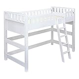 ロフトベッド 木製 Granville(グランビル) 耐荷重300kg 耐震仕様 (ホワイト)