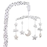 Black and White Musical Mobile With Moon, Clouds and Stars by The Peanut Shell by The Peanut Shell