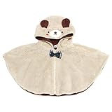 【SiShuNon/シシュノン】クマパンダモコモコボアケープ ベビー ボア クマ パンダ ケープ F(70-80) 10 ベージュ