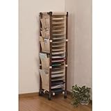 ワイシャツ収納ラック サイドポケット付き キャスター付き