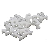 Yongcun Plastic Nylon Screw Cable Tie Mounts Cable Tie Mounting Base Mount Saddle 100pcs (Tie Hole W