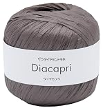 ダイヤモンド毛糸 手編み毛糸 ダイヤカプリ 並太 COL. 5406 モカグレー 系 30ｇ玉巻 約117ｍ