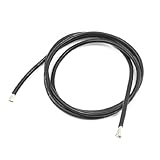 uxcell シリコンコード　1M　樹脂　黒12 AWGガラス繊維銅コア