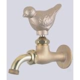 立水栓/水栓柱に取付け ガーデニングアニマル蛇口(万能蛇口)スズメ