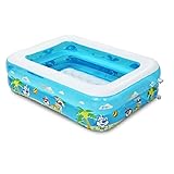 WENJUN インフレータブル折り畳み式バスタブ子供用プールファミリー入浴のプール幼児の入浴プール大人のバスタブ ( 色 : 青 , サイズ さいず : 120*90*40 cm )