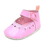 (カエルフロッグ) 可愛いプリンセスシューズ　ハートがた付き　ベビーシューズ　女の子　おしゃれ　柔らかい　フォーマル靴　マジックテープ　付き 結婚式　PUレザー ピンク　6-12ヶ月に対応　夏