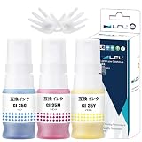 LCL Canon用 キャノン用 GI-35 GI-35C GI-35M GI-35Y (3パック シアン マゼンタ イエロー) 互換インクボトル 対応機種：GX1030 GX2030