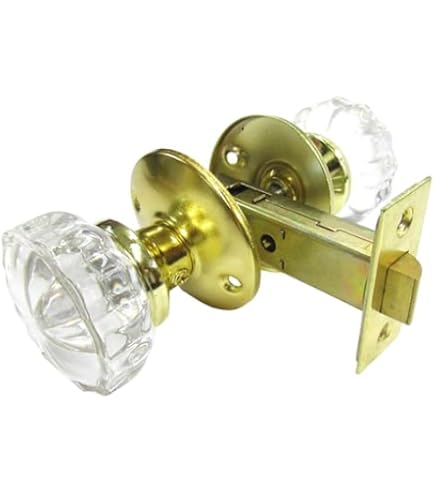 Amazon | Tuff Stuff Tools ほぞ穴ロック クリスタルガラス ドアノブ