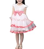 WIN 女の子 スパンコール 子供ドレス キッズワンピース 女の子スカート ガールズフォーマル パーティー 発表会 結婚式 入園式 演奏会 花嫁介添人 七五三 卒業式 お嬢様のドレス (130cm, 