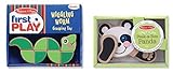 Maven Gifts: Melissa & Doug 2-Pack Wooden Baby Toy Bundle - Peek-a-Boo Panda with Wiggling Worm Gras