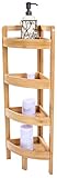 31.5" 4 Tier Bamboo Corner Storage Shelf By Trademark Innovations [並行輸入品]