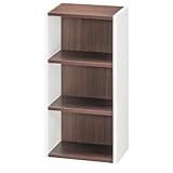 スリムラック 3段 DCM-SL5525 DW2 ダークブランブラウン/ホワイト 25.0×17.5