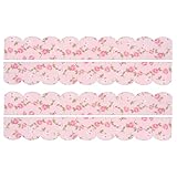 サンコー ズレない汚れ防止テープ おくだけ吸着 便器すきまテープ バラ柄 ピンク4枚入 KB-92