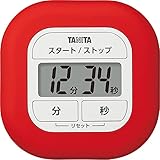 タニタ(Tanita) キッチン 勉強 学習 タイマー マグネット付き くるっとシリコーンタイマー レッド TD-420 RD きれいにラップがつけられる