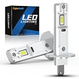 H1 led ヘッドライト 車検対応 24000LM 爆光 LED H1 6500k ホワイト 600% の明るさ H1 ポン付け 無極性 取付簡単 ファンレス キャンセラー内蔵 静音 12V/24V車兼用 H1 バルブ 2個セット