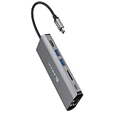 Adam Elements CASA Hub A01 USB 3.1 Type-C 6ポート ハブ (USB Type-A/Type-C、HDMI、RJ45、SDカード) グレー