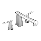 American Standard 7010.900.002 Green Tea Deck Mount Tub Filler, 8-Inch Cast Brass Spout, Metal Lever