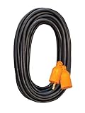 Voltec 05-00231 12/3 SJEOW All-Flex Locking Extension Cord, 100-Foot, Black [並行輸入品]