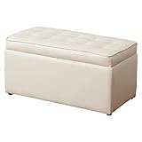 ワイエムワールド　ボックスベンチ 収納付スツール 【色： アイボリー】