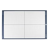 A3 18 \"x 12\"ノンススリップカッティングマットビニールカッタープロッタ用カットボードボード(青（強い粘着性）)