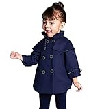 (チェリーレッド) CherryRed 子供服 子供コート キッズコート アウター トレンチコート 上着 防風 保温 可愛い 98 ネイビー