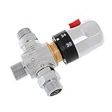 Baoblaze サーモスタット　ソーラー給湯器　バルブ　ミキサー　混合　シャワー　恒温　蛇口　銅