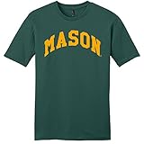 NCAA George Mason PatriotsアーチソフトスタイルTシャツ、Evergreen、XL