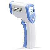 QPAU Non-contact Infrared Thermometer Body and Surface Infrared Digital Thermometer Dual Mode W LCD 
