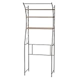 洗濯機ラック アンティーク風 アイアン ランドリーラック:int-hg-3678202 (ブラウン)