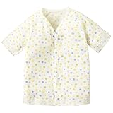 コンビミニ ワンタッチ肌着(カラフルドット) 60～70 オフホワイト