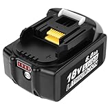 KINGTIANLEマキタ18ｖバッテリー互換バッテリー (6000mAh1個)