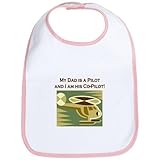 CafePress Dad's Co-Pilot Helicopter Bib - Petal Pink by CafePress