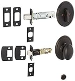Schlage Lock Company F59SIE716WKF Aged Bronze Siena Interior Pack Knob Set with Single Cylinder Dead