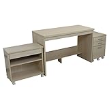 パソコンデスク 書斎机 システムデスク 110cm幅 3点セット 110cm おしゃれ 収納 木製 CPB031SET-N-MP J-Supply