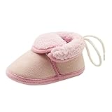 Tovadoo ベビーシューズ ブーツ 紐靴 男の子 女の子 秋冬 多色 歩行練習 無地 裏ファー 暖かい キュート ソフト 室内 ギフト 0-18ヶ月
