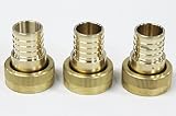 Viega 46416 PureFlow Zero Lead Brass PEX Crimp Supply Adapter with 1-Inch by 1 Crimp x Manabloc Supp